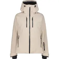CMP Damen Stretch Skijacke Clima Protect mit Kapuze beige 36