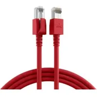 EFB Elektronik EFB DCK1001RT.10 RJ45 Patchkabel S/FTP, Cat.6A, VC LED, 10m, rot DCK1001RT10