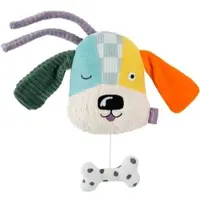 Fehn Spieluhr "Mini-Spieluhr Hund", bunt, Spieluhren, KinderB:11,3cm H:5cm L:12,8cm, Nicki, Plüsch, Spieluhr, Enthält Bio-Baumwolle, B:11,3cm H:5cm L:12,8cm