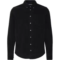 Casual Friday Langarmhemd "Langarmhemd CFAton", Herren, Gr. S, N-Gr, schwarz (anthrazit schwarz), Obermaterial: 100% Baumwolle CO., normal, Hemden Langarmhemd
