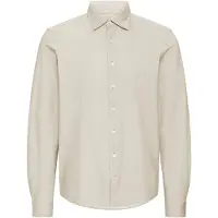 Casual Friday Langarmhemd "Langarmhemd CFFris", Herren, Gr. XL, N-Gr, braun (silber sage), Obermaterial: 94% Baumwolle CO. 6% Elasthan EL., Hemden Langarmhemd