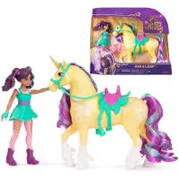 Unicorn Academy Ava und Einhorn Leaf Set - ca. 12 cm, Modepuppe, Weiblich, 4 Jahr(e), Mädchen, 115 mm, 180 g