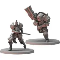 Steamforged Games Dark Souls RPG Minis Wave 2 SKU 5 - Captains & Warriors, Miniaturen-Set