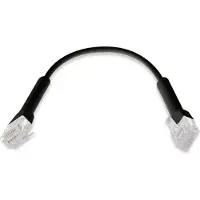 Ubiquiti U-CABLE-PATCH-RJ45-BK-50, 0,1 m, Cat6, U/UTP (UTP), RJ-45, RJ-45, Schwarz
