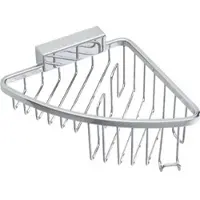 MKW Kunststofftechnik Seifenkorb Iris2, Zink verchromt, 134 x 30 x 145 mm