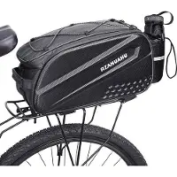 Unyqoos Fahrradtasche 10 Liter - Multifunktionale, wasserdichte Fahrradtasche in Schwarz
