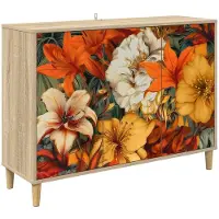 vidaXL Sideboard GENNEP Sonoma 102 x 33 x 75 cm Holzwerkstoff