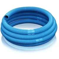 Wiltec Poolschlauch 30 m ⌀32 mm, Schwimmbadschlauch mit Muffen, Pumpenschlauch für Schwimmbecken, Saugschlauch, Solarschlauch