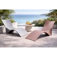 JVmoebel Moderne Gartenliege, ergonomisch geformt wetterfest und ideal zum Entspannen
