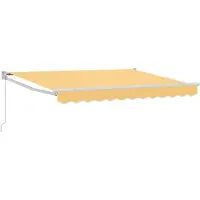 vidaXL Ausziehbare Markise Sand 3,5 x 2 m 100% Polyester und Aluminium