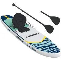 vidaXL SUP Board mit Sitz 2-in-1 APEX 305 x 76 x 15 cm Dunkelblau