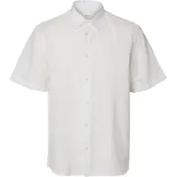 Selected MEN Slmregclaus Clay Linenblend Ss Sht Noos