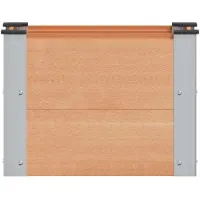 vidaXL Hochbeet Braun 50 x 30 x 36 cm WPC und Aluminium