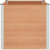vidaXL Hochbeet Braun 150 x 100 x 91 cm WPC und Aluminium