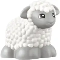LEGO DUPLO Bauernhof Tierfigur Schaf – Original DUPLO Spielzeug für Kleinkinder
