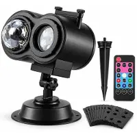 Mormark 2-in-1 RGBW LED-Projektor mit Wasserwelleneffekt – GLOWMIX
