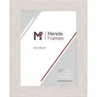 MendeFrames Bilderrahmen Massivholz rustikal weiß 13x13 cm 780