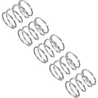 Dripio Druckfedern 5 Stk. 7x0,6x10 mm Edelstahl 304 silber