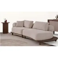 JVmoebel s weißes Wohnzimmerset 3-Sitzer-Sofa Couchtisch Beistelltisch