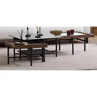 JVmoebel Design Couchtisch 3er Set | Elegante Wohnzimmertische mit Glasplatte