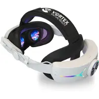 Vortex Virtual Reality Kopfband Elite Strap mit 8000 mAh Akku | für Meta Quest 3S, Quest 3