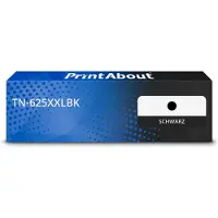 PrintAbout Toner kompatibel mit Brother TN-625XXLBK - Schwarz - Extra hohe Kapazität
