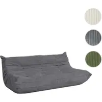 Mendler 3-Sitzer Sofa HWC-R34, Dreisitzer 3er-Sofa Couch Polster-/Loungesofa Stoff Cord (300g/m2) 175cm ~ du