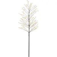 OEM Deko-Ast LED-Lichterkette, schwarz/warmweiß, 120 cm