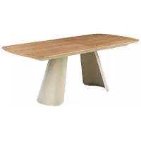 Furnlux Classic FURNLUX Esstisch Cano Braun 200 Cm / Hauptfarbe: Braun / Abmessungen: 200 x 76 x 100 cm