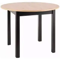 Furnlux Classic FURNLUX Esszimmer-tisch Dante Braun Und Schwarz 102 Cm / Hauptfarbe: Braun / Abmessungen: 102 x 75 x 102 cm