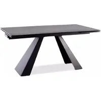Furnlux Classic FURNLUX Esstisch Salvadore Grau Und Schwarz 180 Cm / Hauptfarbe: Grau / Abmessungen: 180 x 77 x 90 cm