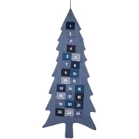Dripio Stoff-Adventskalender Weihnachtsbaum, 24 Taschen, 133 cm, zum Befüllen