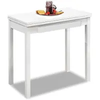 OEM Küchentisch Metall Weiß 80x40 cm