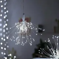 OEM 90 LED Starburst Lichterkette, Fernbedienung, 8 Modi, warmweiß