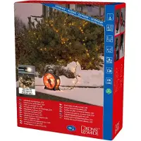 OEM LED Lichterkette 200 warmweiße Dioden, 30V, 3,6W, schwarz-rot