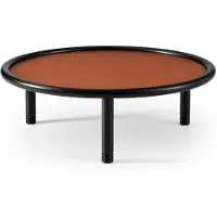 AEA 2x Beistelltisch Stil modern Farbe schwarz bequem Wohnzimmer rund