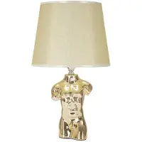 Mauro Ferretti Tischlampe Keramik 25x42,5 cm Gold Glam Mann