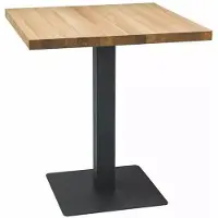 Furnlux Classic FURNLUX Esstisch Ruth Braun Und Schwarz 70 Cm / Hauptfarbe: Braun / Abmessungen: 70 x 76 x 70 cm