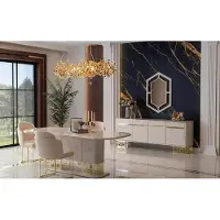 Xl Moebel Gmbh Moderne Esszimmer Garnitur mit Esstisch Stuehle Konsole