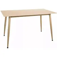 Furnlux Classic FURNLUX Esszimmer-tisch Rion Beige 130 Cm / Hauptfarbe: Beige / Abmessungen: 130 x 76 x 70 cm