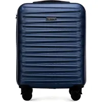 Markenlos Skyspeed Line Kabinenkoffer Kleines Gepäck ABS Hartschalenkoffer Reisekoffer Trolley mit Kombinationsschloss und Teleskopgriff in Marineblau