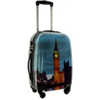LTPRTZ Koffer Kirche Paris Polycarbonat Hartschalen Reisekoffer Trolley 52 cm