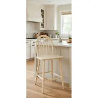 JVmoebel Holz Barhocker mit quadratischer Sitzfläche im modernen Design