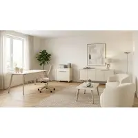 JVmoebel Büroeinrichtung Designer Chefschreibtisch Sideboard Kommode Set