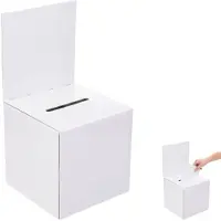 OEM Stimmzettelbox aus Karton, 15,5x15,5x15,5 cm, mit Schlitz
