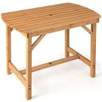 OEM Gartentisch Kiefernholz 100x60x75 cm für 4 Personen