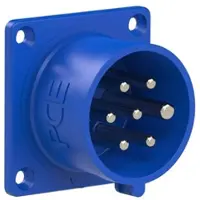 Pce 617-9v CEE-Anbaugerätestecker gerade (70x70mm) 16A 7p 9h IP44/IP54 6179v