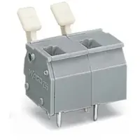 Wago 255-612/333-000 Leiterplattenklemme,Fingerdrücker,2,5 mm2,grau 255612333000 - 10 Stück