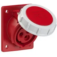 Pce 4132-9f78 CEE-Anbausteckdose schräg (70x85mm) 16A 3p 9h IP67 41329f78
