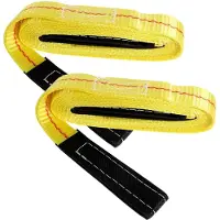 Markenlos 2 Stück Hebebänder aus Polyester für Möbeltransporte mit flachem Design zur gleichmäßigen Gewichtsverteilung und erhöhten Hebesicherheit bei schweren Lasten